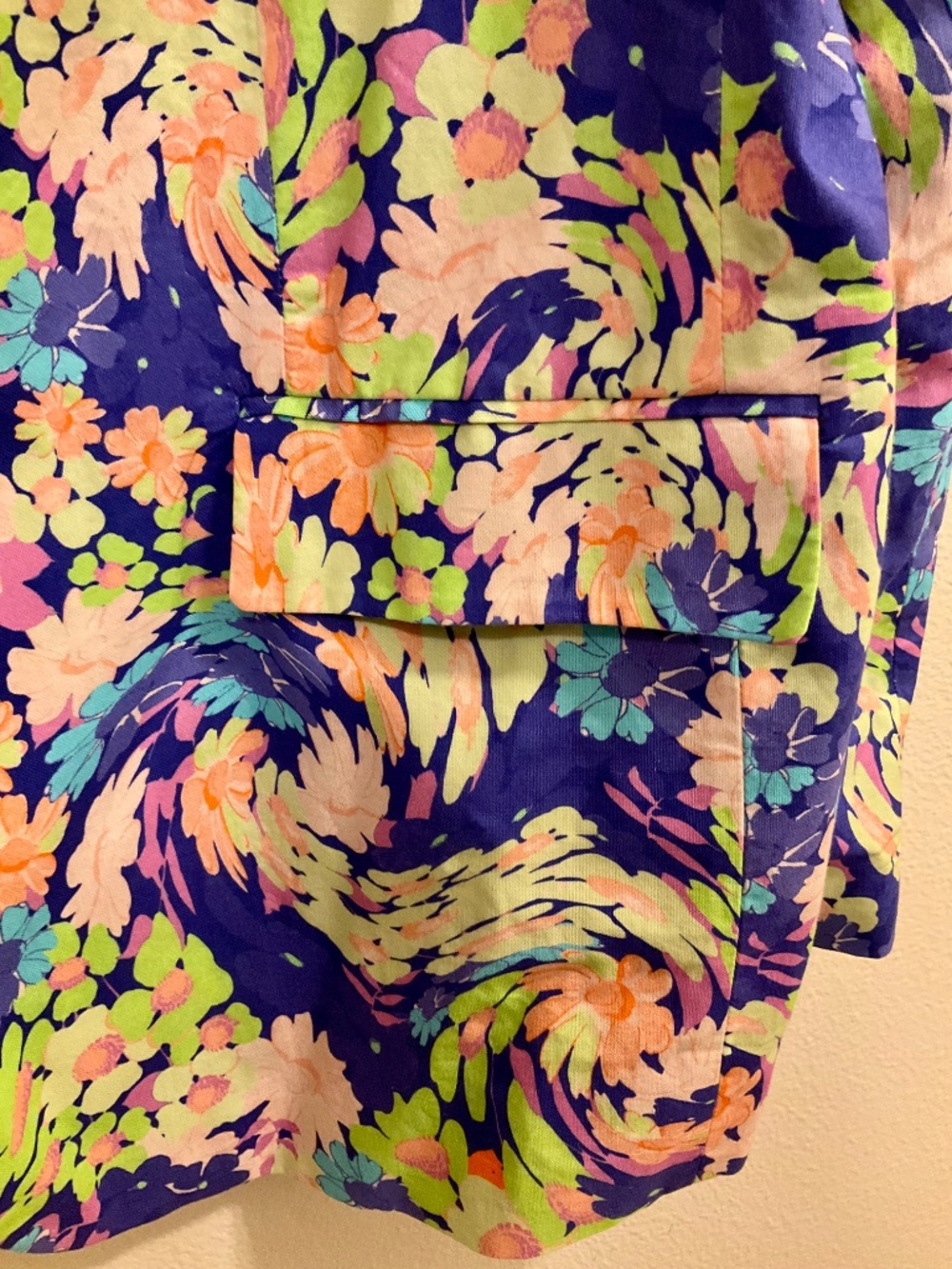 "ASOS" Womens Fully Lined Bright Floral Relaxed Fitting Blazer" Size 14 - Picture 4 of 6